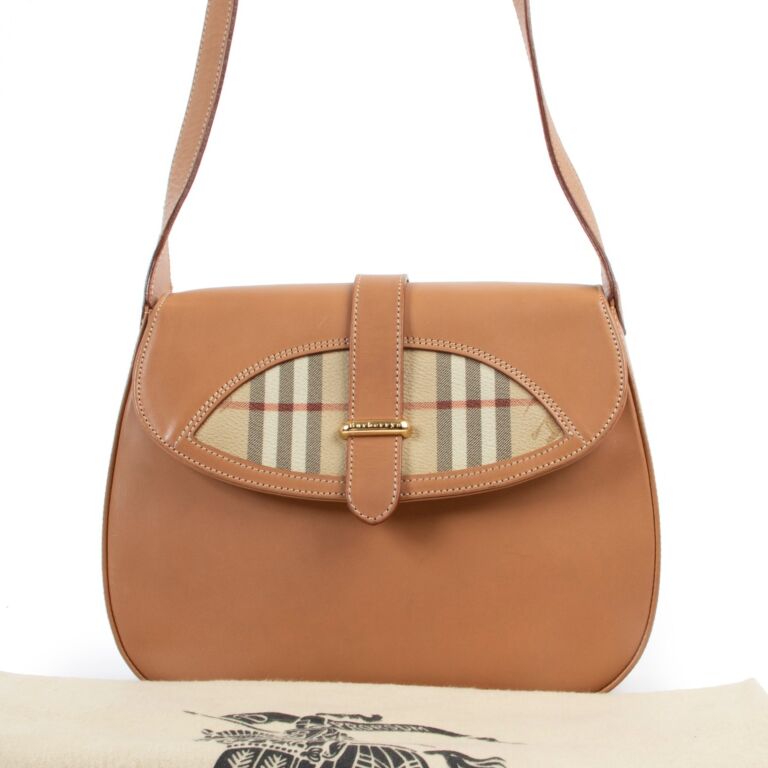 Burberry Sling Vintage Check Shoulder Bag - Neutrals