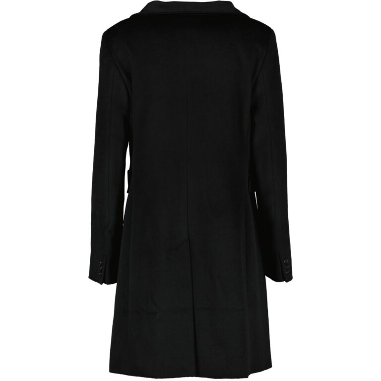 Max Mara Studio Black Wool Coat Size FR40 Labellov Buy and