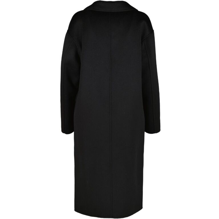 S Max Mara Black Cashmere Blend Long Coat Size FR34 Labellov Buy and Sell Authentic Luxury
