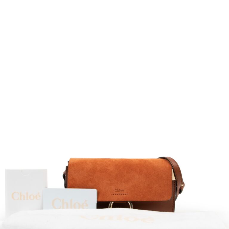 Chloé Mini Faye Tabacco Brown Crossbody Bag ○ Labellov