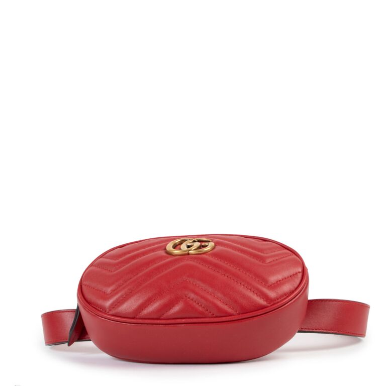 Gucci red sale belt bag