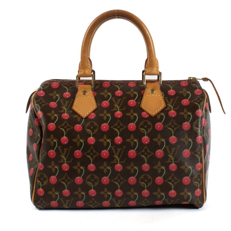Louis Vuitton Limited Edition Monogram Cerises Speedy 25 Bag