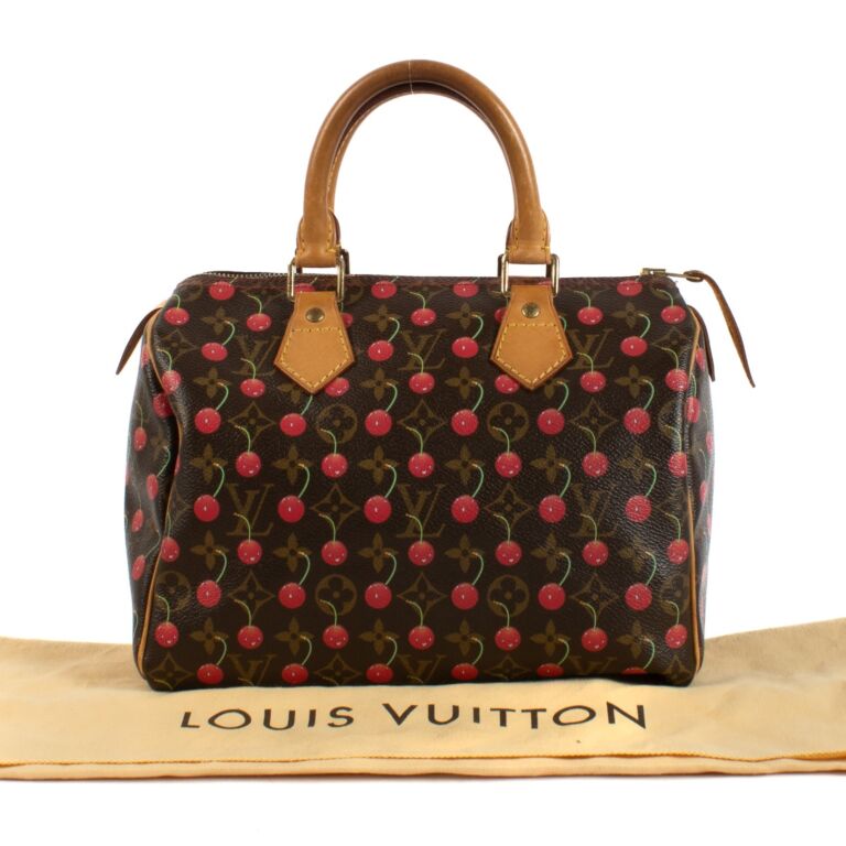 Louis Vuitton Limited Edition Monogram Cerises Speedy 25 Bag
