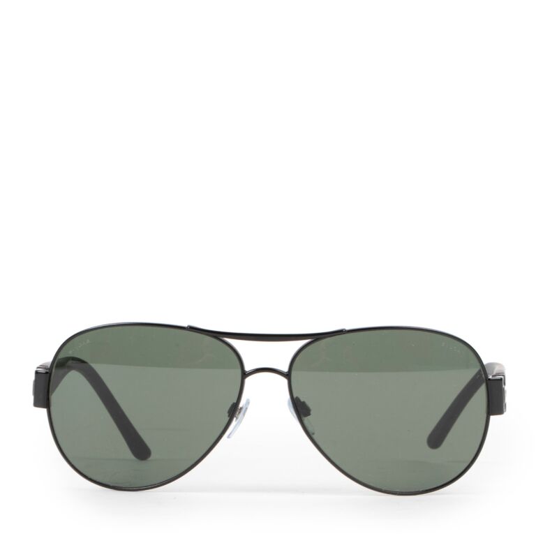 Bulgari Black Aviator Sunglasses Labellov Buy and Sell
