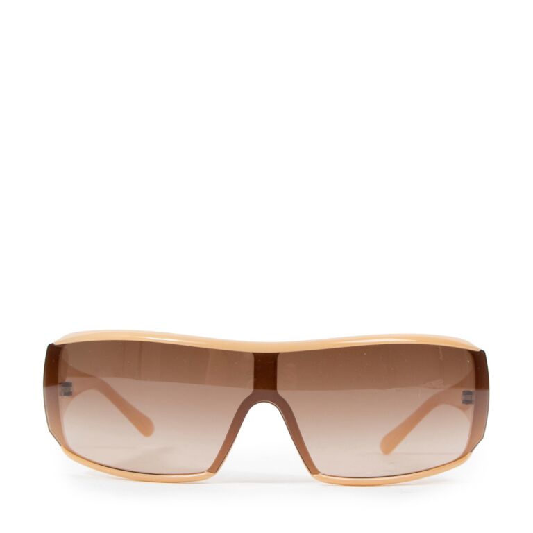 Chanel Beige/Brown Gradient 5103 Shield Sunglasses Chanel