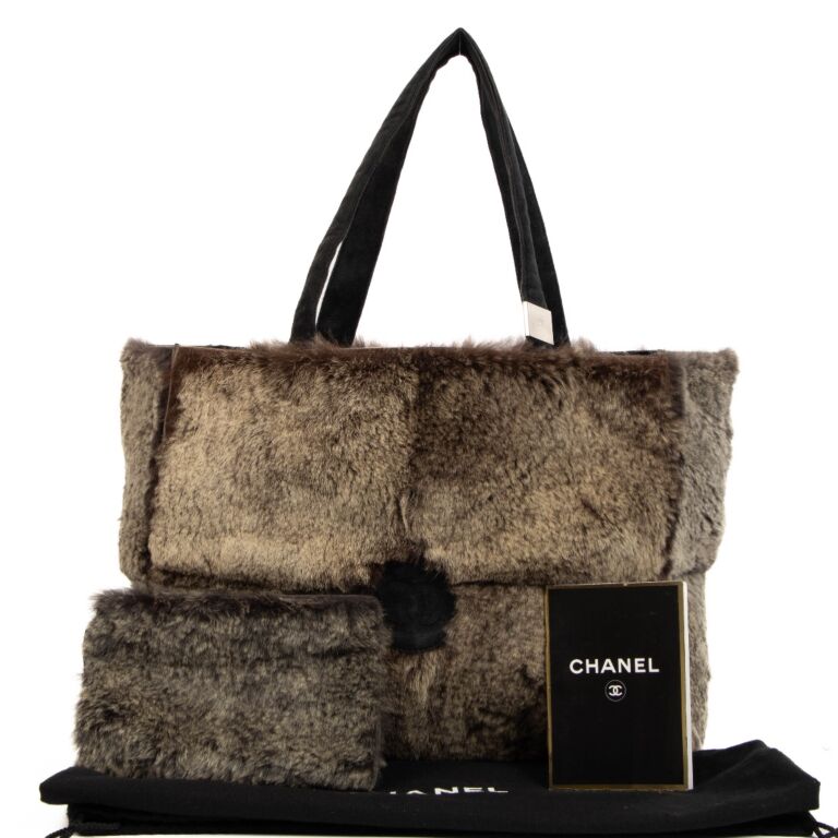 Rabbit hotsell fur pouch