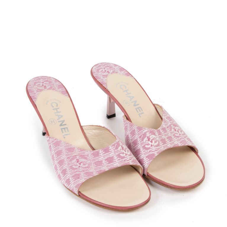 Cloth heels Chanel Pink size 38 EU in Cloth - 31457317