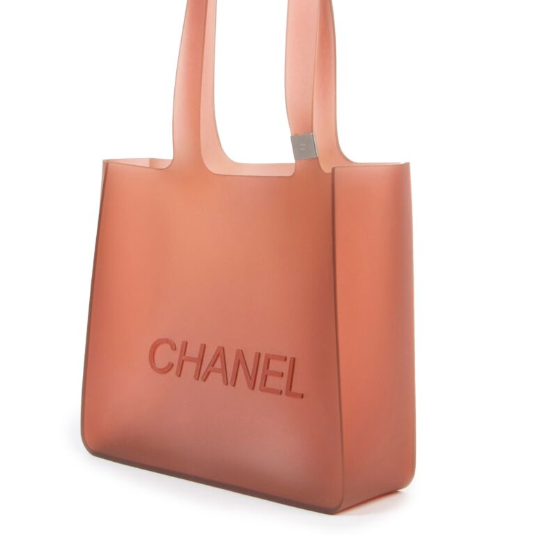 Chanel Orange Jelly Rubber Tote Bag ○ Labellov ○ Buy and Sell Authentic  Luxury