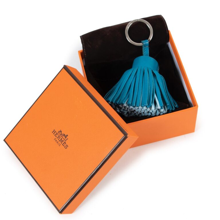 Hermes outlet tassel keychain