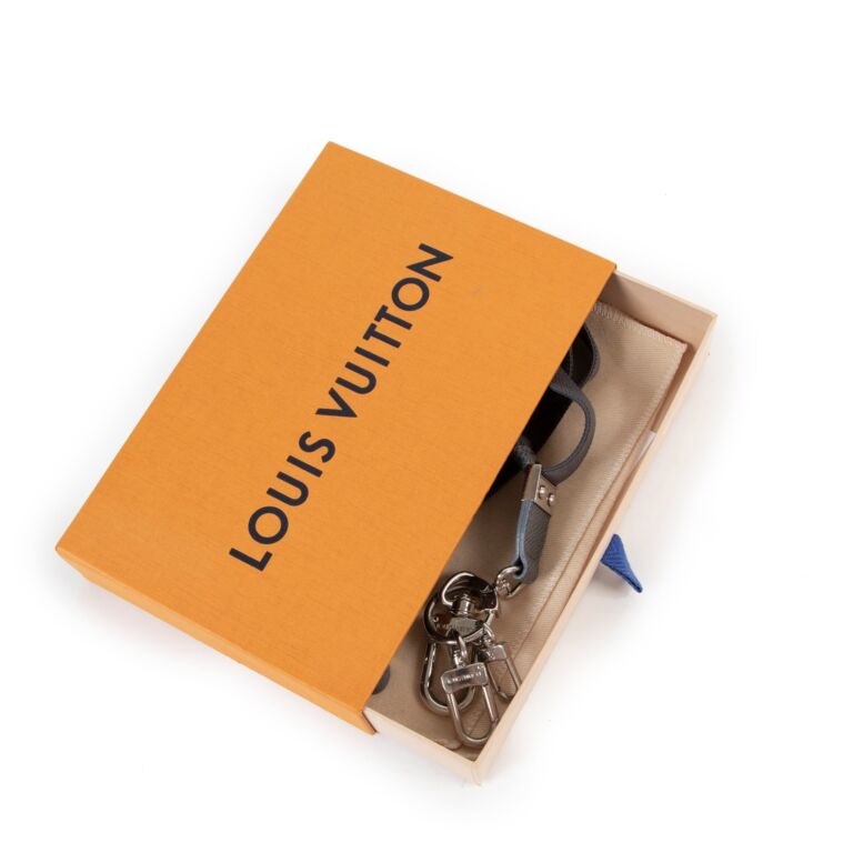 Louis Vuitton Grey Lanyard Keychain ○ Labellov ○ Buy and Sell