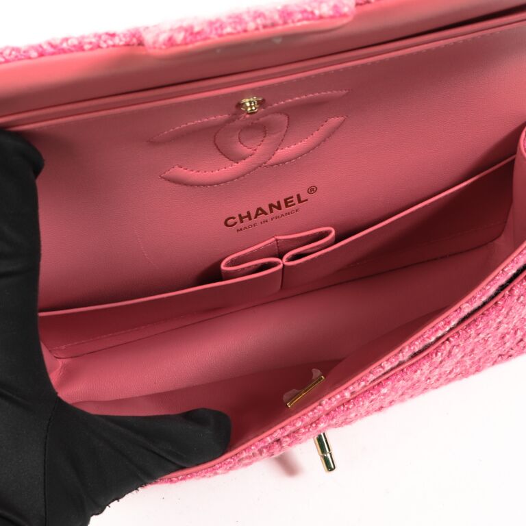 Chanel Tweed Pink Flap Bag, Bragmybag