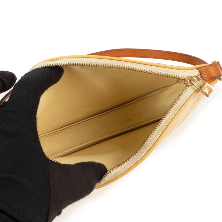 Louis Vuitton Yellow Monogram Vernis Lexington Pochette