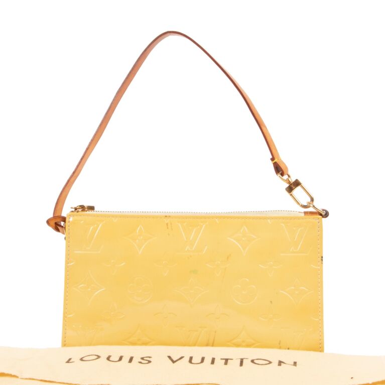 Louis Vuitton Yellow Monogram Vernis Lexington Pochette