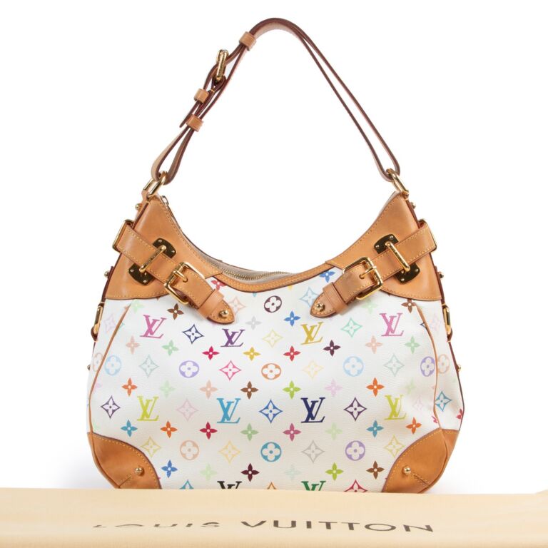 Louis Vuitton Murakami Canvas Greta Shoulder Bag Labellov
