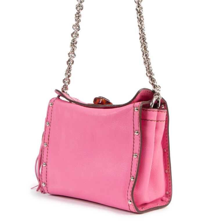 Lanvin Pink leather Tassel Crossbody Bag Labellov Buy and