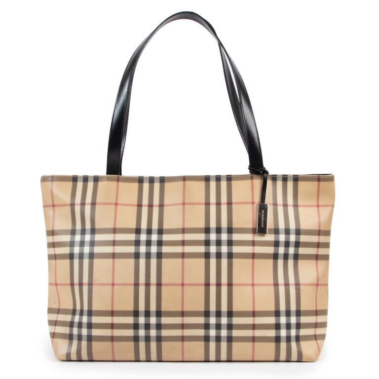 Authentic burberry top purse sale