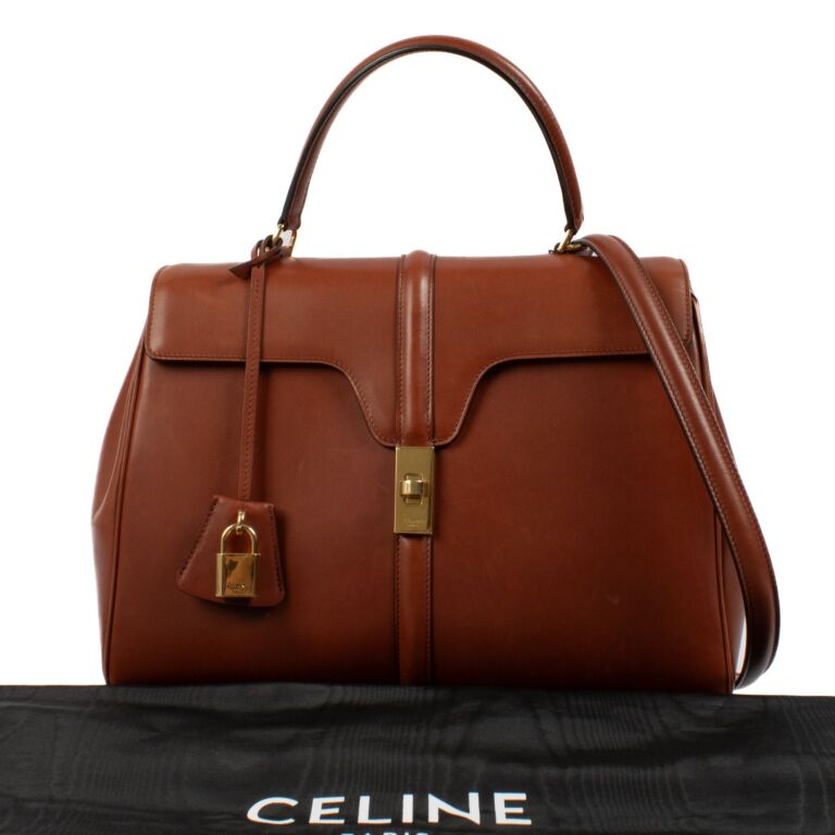 Celine Teck Natural Calfskin Classique 16 Bag ○ Labellov ○ Buy