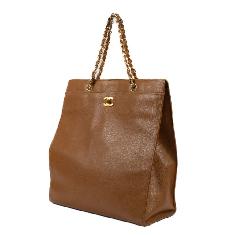 バッグ 739 vintage Chanel coco tote bag brown Vintage Brown CHANEL Tote Bag with Coco Mark | eBay