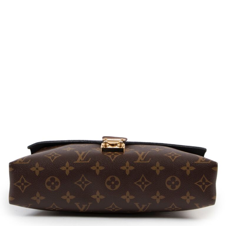 Louis Vuitton Crossbody Pallas Monogram Noir Black in Toile Canvas with  Gold-tone - US