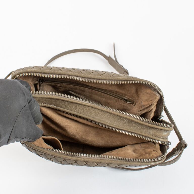 Bottega Veneta Taupe Nodini Crossbody Bag ○ Labellov ○ Buy and