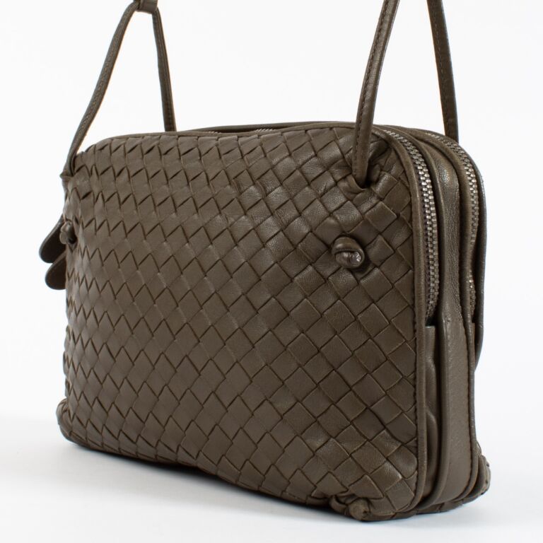 Bottega Veneta Taupe Nodini Crossbody Bag ○ Labellov ○ Buy and