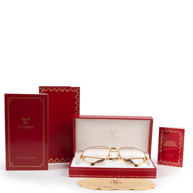 Cartier Gold Glasses Labellov Buy and Sell Authentic Luxury