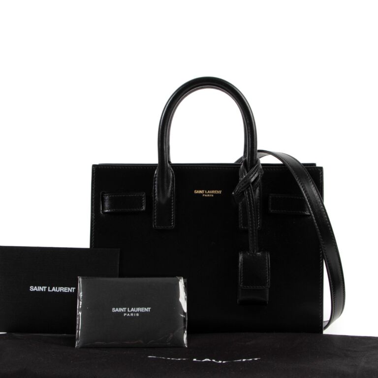 Saint Laurent Black Sac De Jour Nano Handbag ○ Labellov