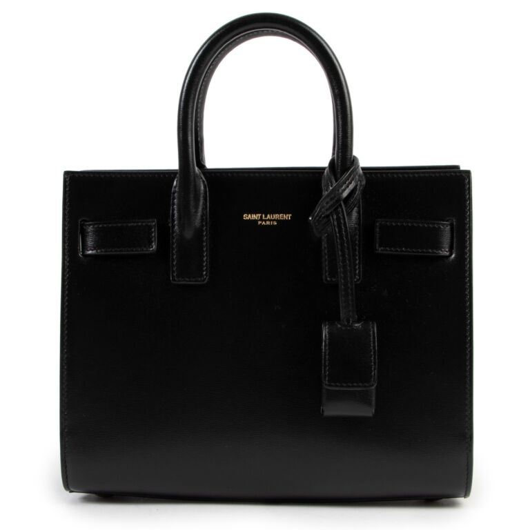 Saint Laurent Black Sac De Jour Nano Handbag Labellov Buy