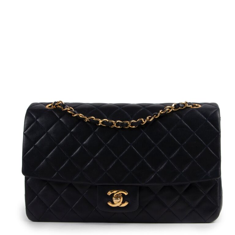 Kate Schelter Chanel 25 Vintage Navy Bag  KRB