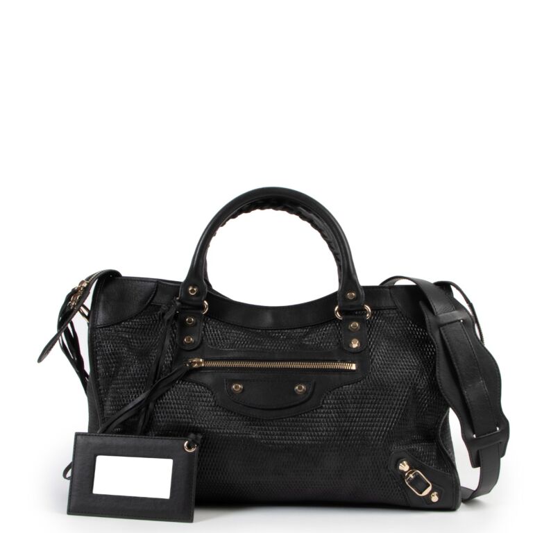 Balenciaga Black Leather City Bag Labellov Buy and Sell