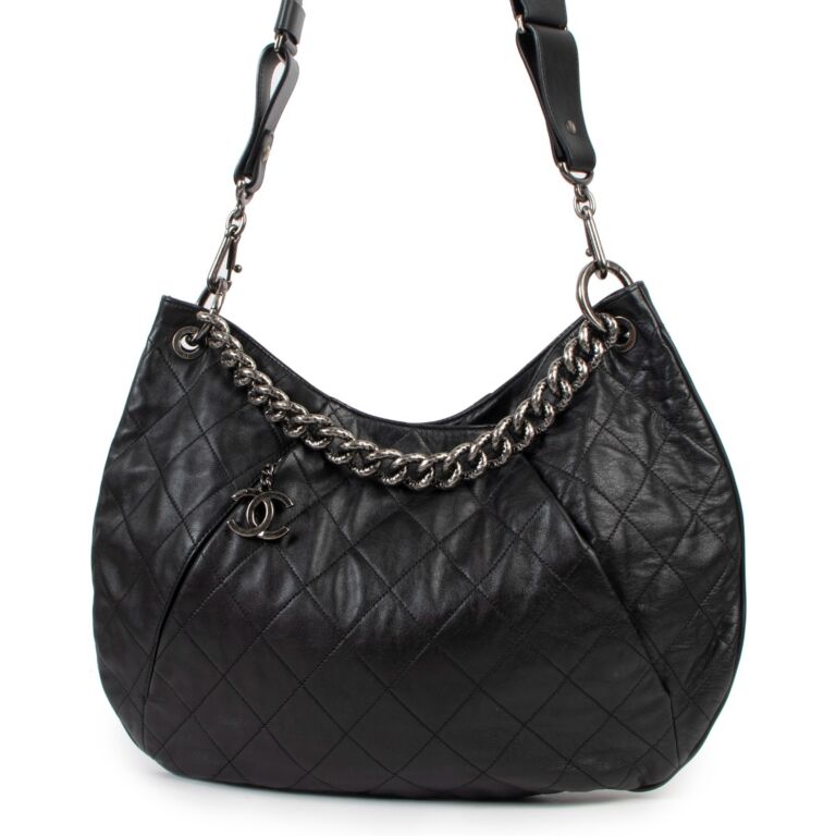 chanel quilted hobo bag