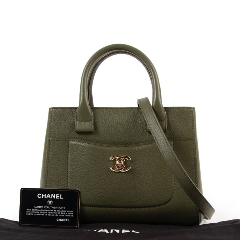 Chanel Green Mini Neo Executive Tote Bag ○ Labellov ○ Buy and