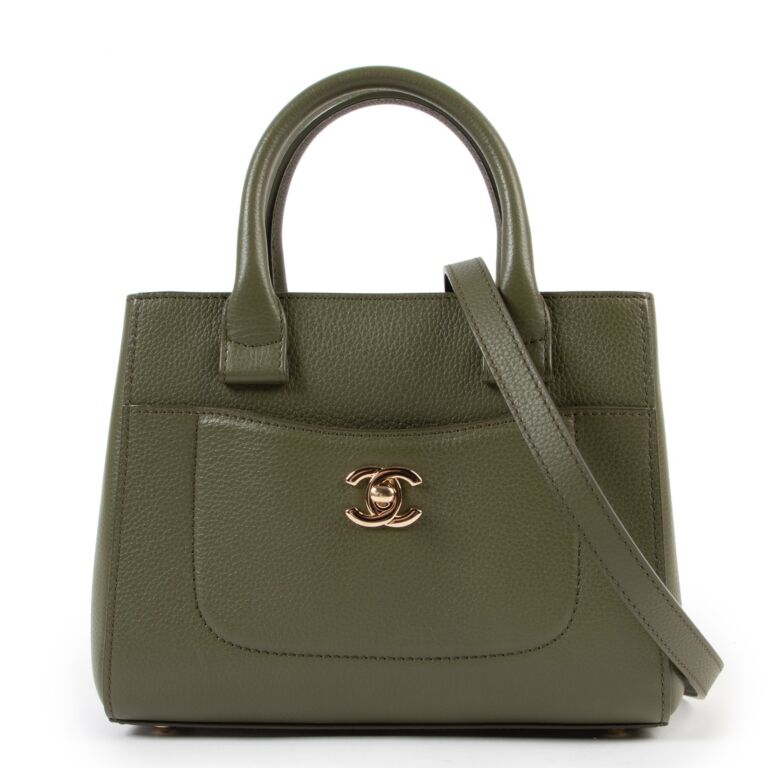 Chanel Green Mini Neo Executive Tote Bag Labellov Buy and