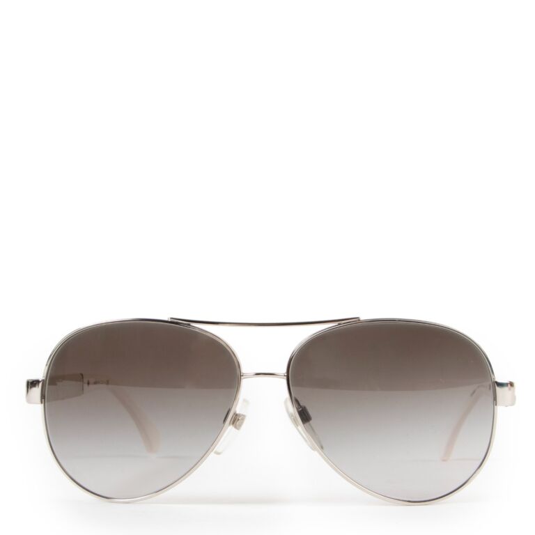 Chanel - Pilot Sunglasses - Silver Gray - Chanel Eyewear - Avvenice