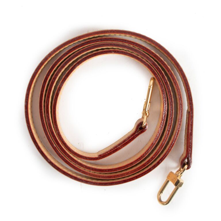 Louis Vuitton Beige Leather VVN Shoulder Strap ○ Labellov ○ Buy