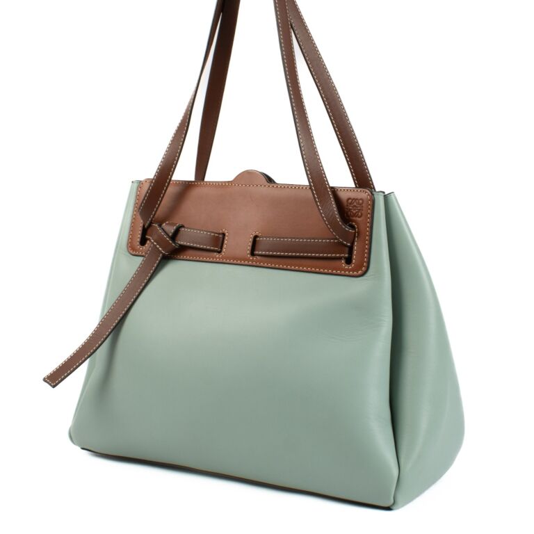 Loewe Two Tone Large Lazo Bag Labellov Buy and Sell Authentic Luxury