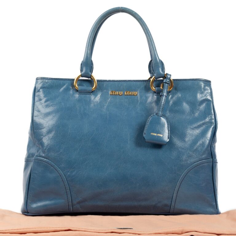 Miu miu blue bag on sale
