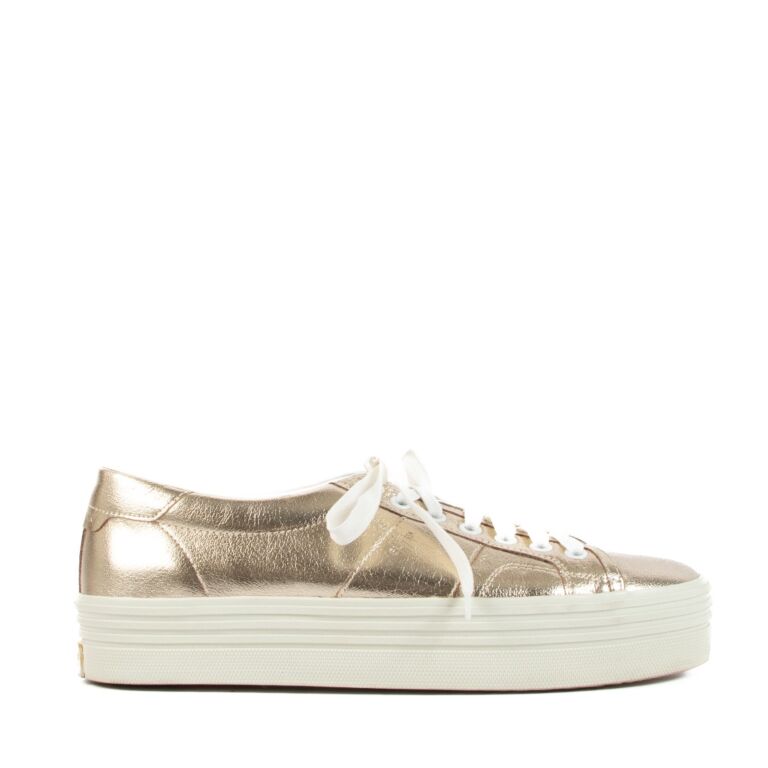 Saint laurent gold sneakers on sale