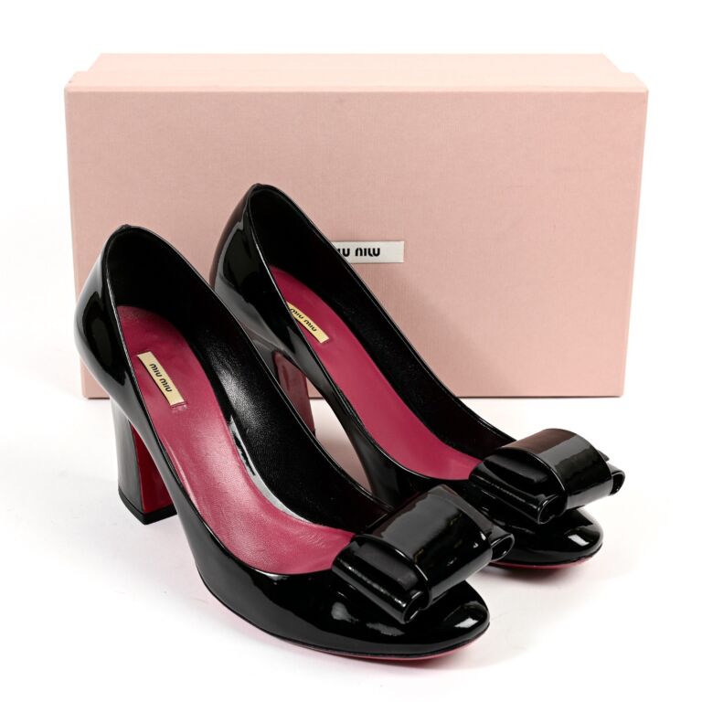 Miu miu black heels on sale