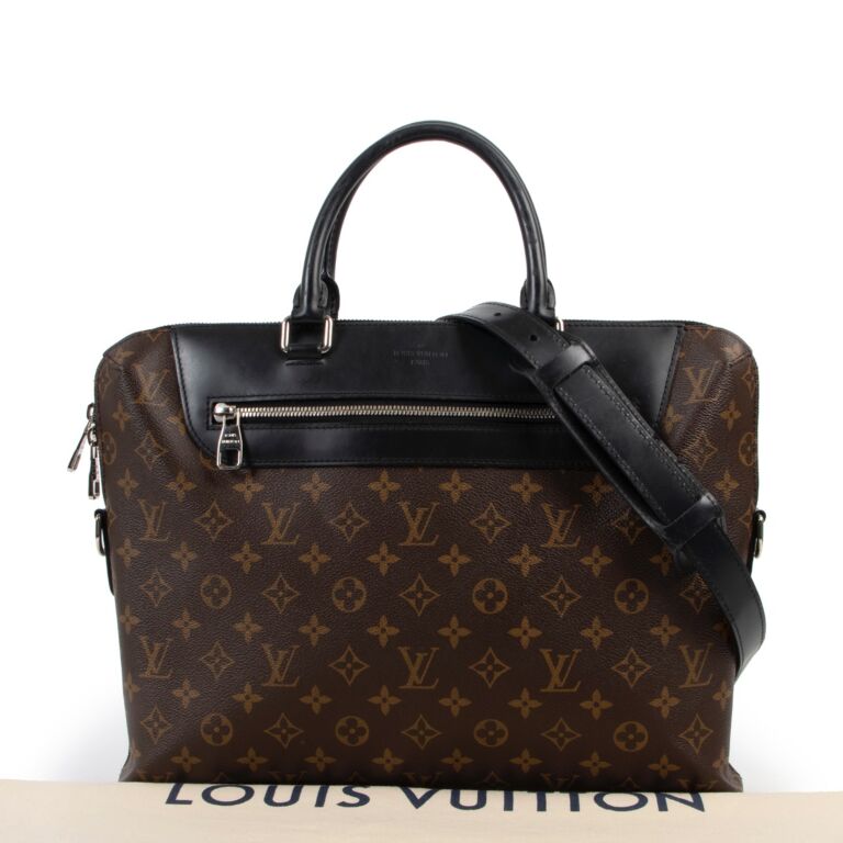 Louis Vuitton Porte-Documents Jour Monogram Macassar Briefcase ○ Labellov ○  Buy and Sell Authentic Luxury