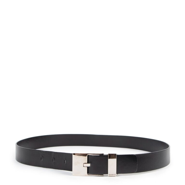 Gucci Vintage Black Leather Belt - Size IT44 ○ Labellov