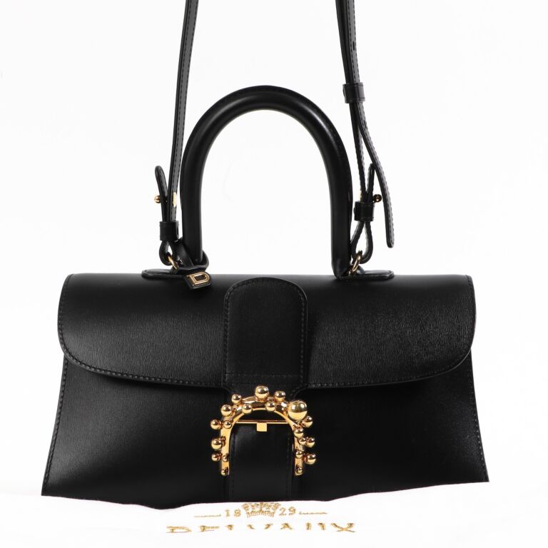 DELVAUX ★ MINI BRILLANT EAST WEST PMバッグ Delvaux Cognac Brillant East/West Mini Surpique Shoulder Bag