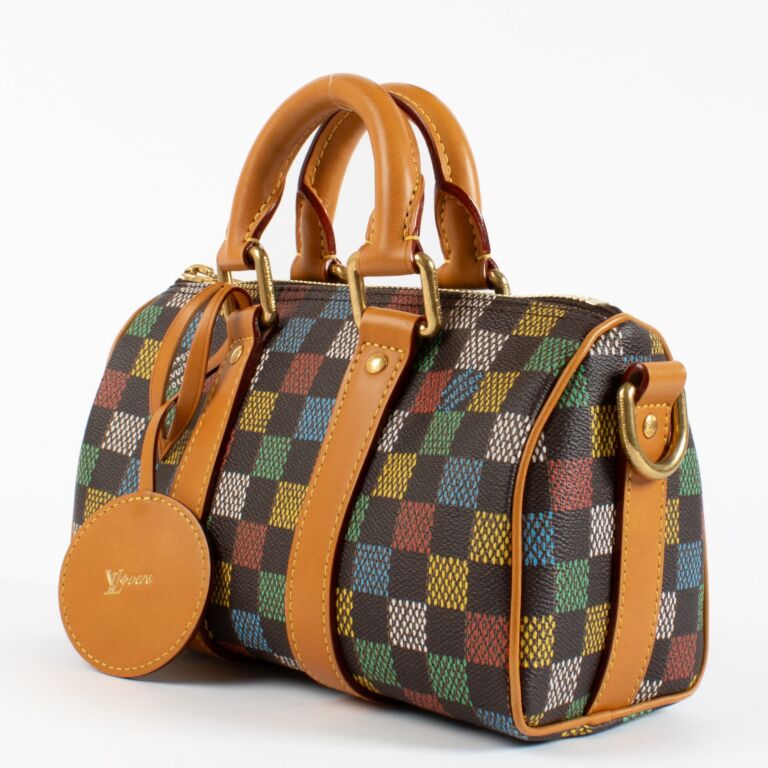 Louis Vuitton LV Vers Damier Ebene Keepall Bandoulière 25