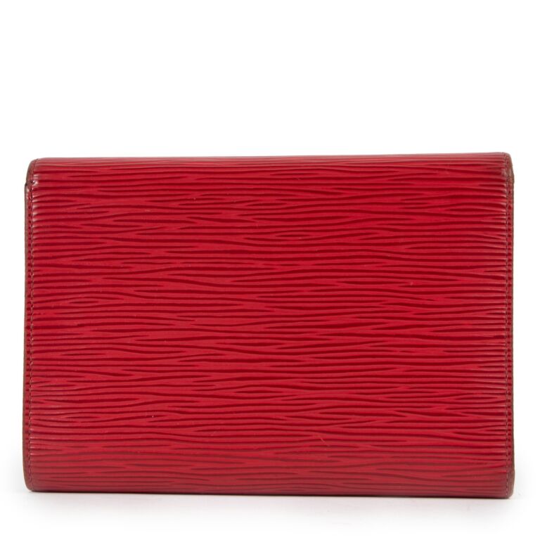 Louis Vuitton Red Epi Leather Porte-Tresor Etui Papiers Wallet