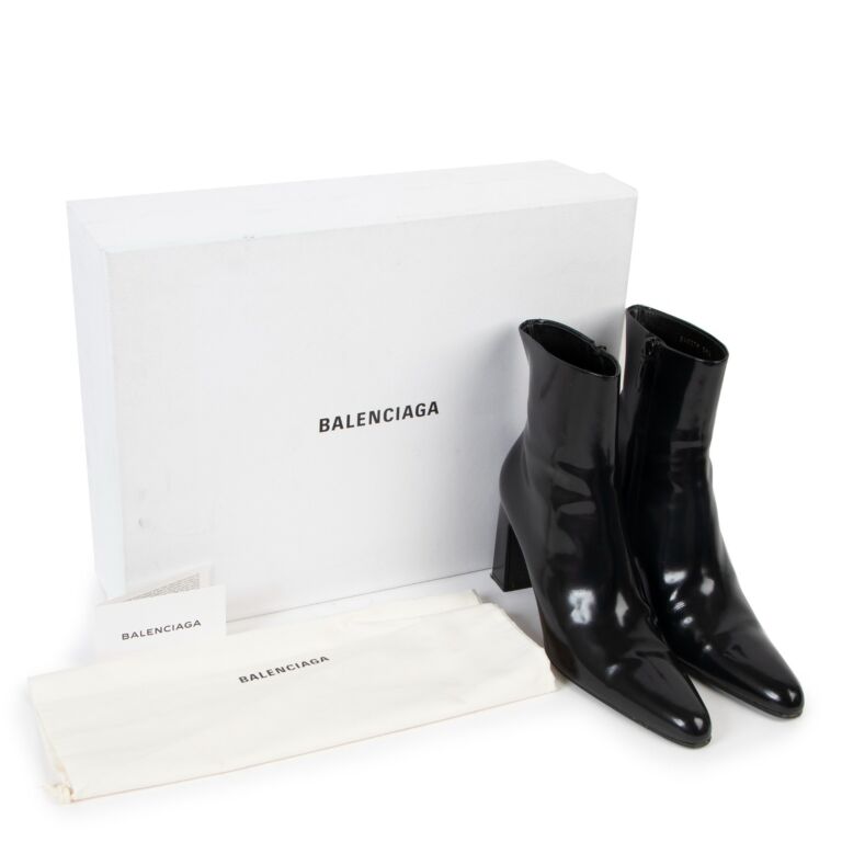 Balenciaga Strike Calfskin LugSole Combat Boots  Neiman Marcus