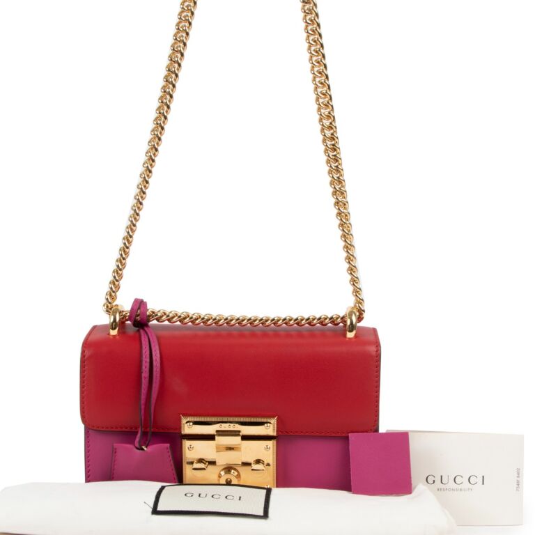 Gucci pink padlock bag sale