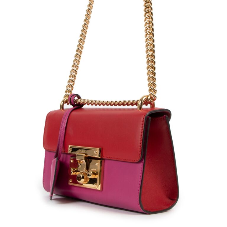 Gucci pink padlock store bag