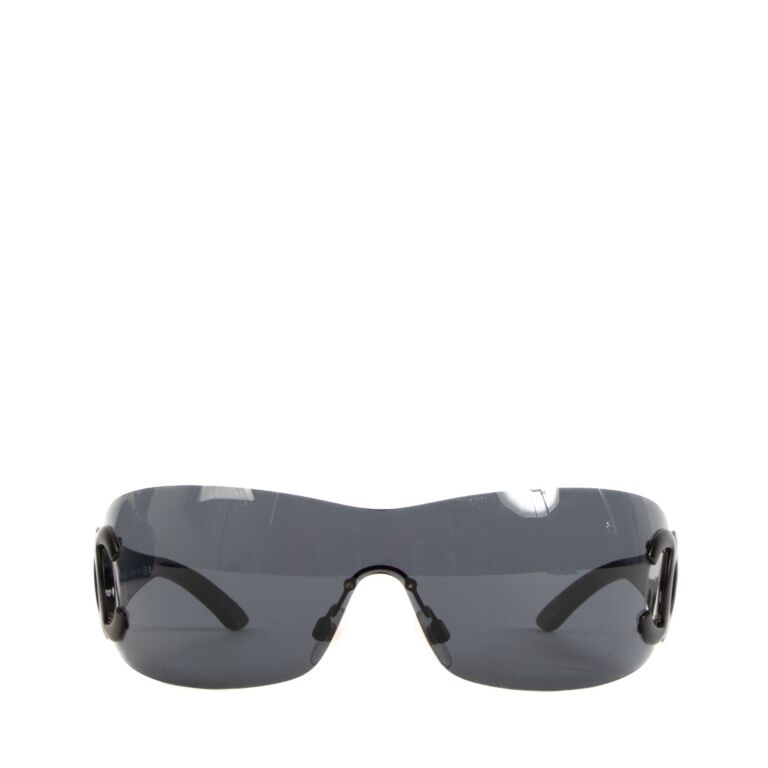 Chanel 4124 All Black CC Shield Sunglasses Labellov Buy and