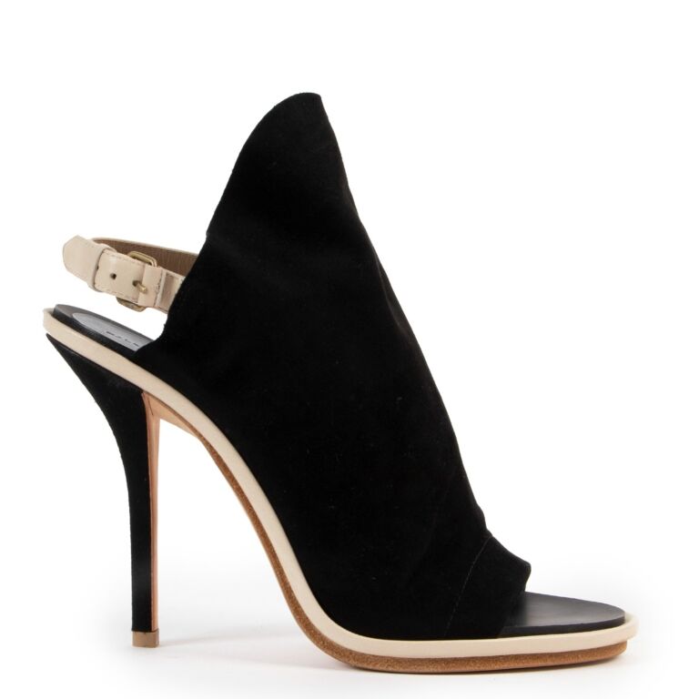 Balenciaga Black Suede Glove Sandals Size 38 Labellov Buy