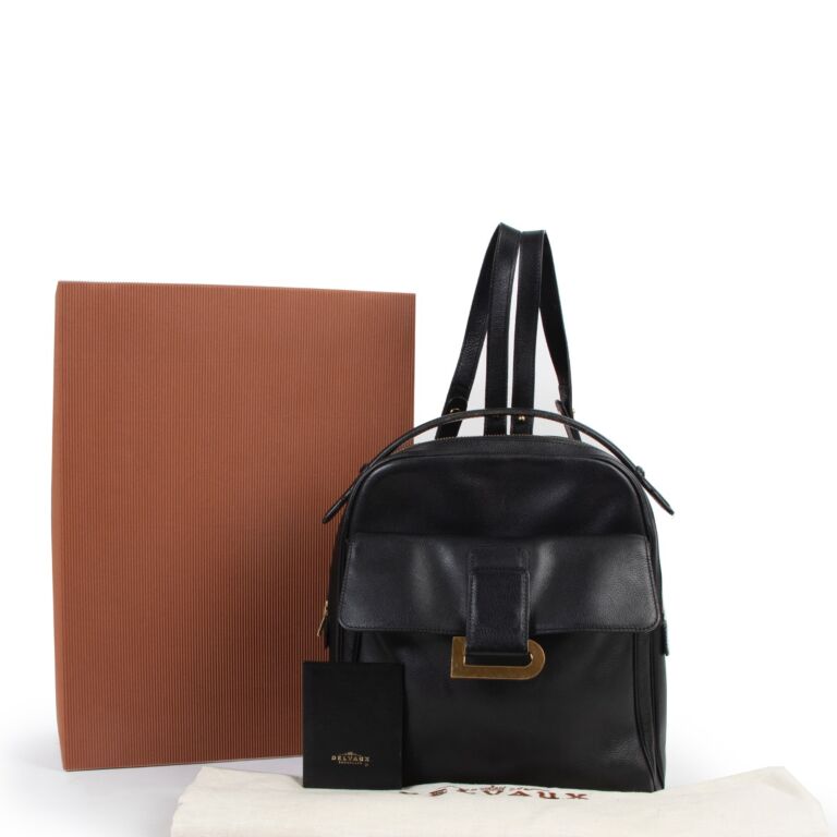 second hand leather backpack